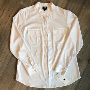 🆕🆕W By Worth White Button Down Blouse